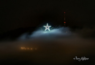 Fall Fog Roanoke Star By Terry Aldhizer